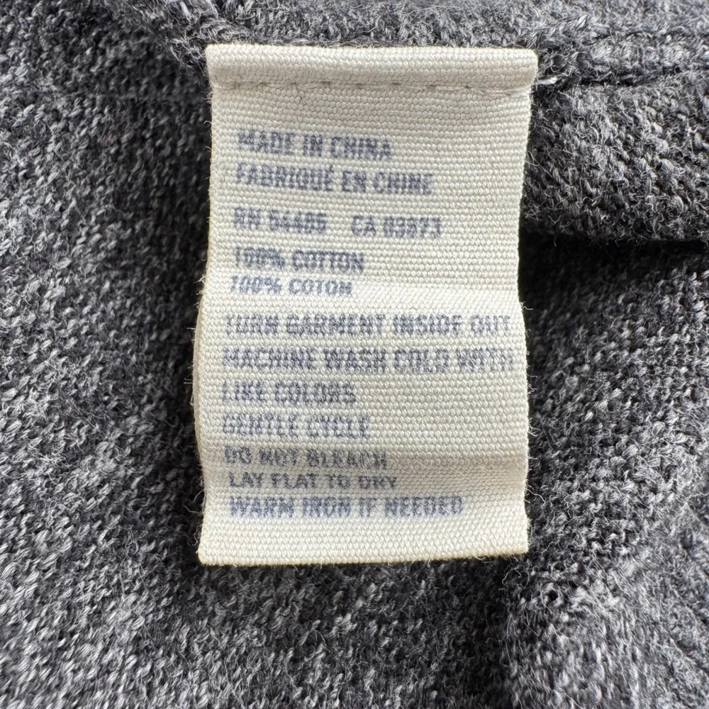 American Eagle V-Neck Sweater Mens Large Charcoal Gray Athletic Fit‎ Cotton